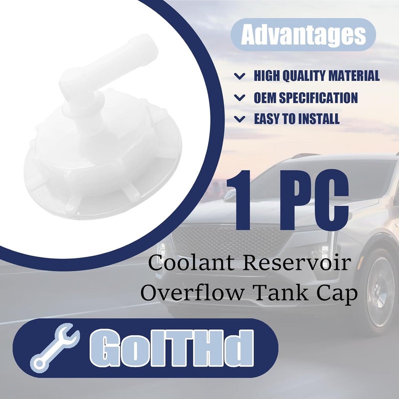 GolTHd Radiator Coolant Reservoir Overflow Tank Cap with Joint, Compatible with Honda Acura Accord Civic Pilot Insight Element, Replaces 19106-RNA-A48 - Image 2